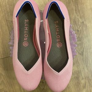 Rothy pink flats, size 9